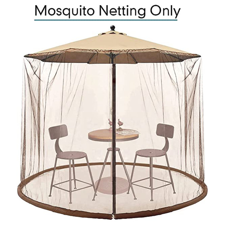 Artudatech Patio Umbrella Screen With Zipper Door Wayfair